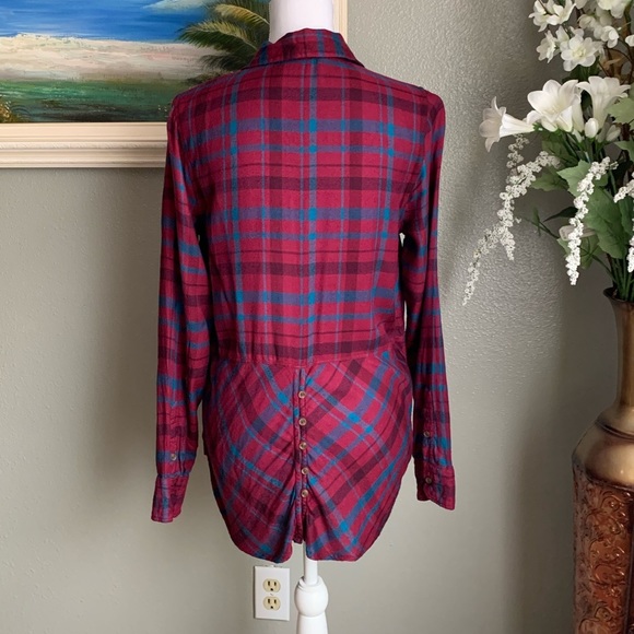 Lucky Brand Plaid Button Down Long Sleeve Shirt Size Small - Picture 15 of 17